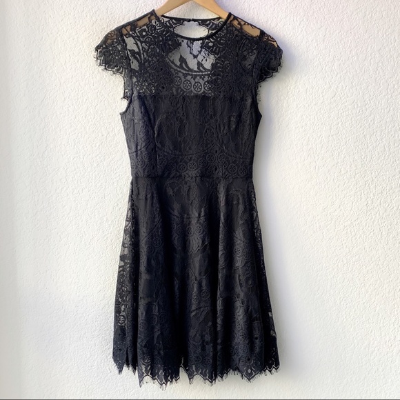 NWT BB Dakota Rhianna Black Lace Mini Dress - Picture 3 of 8